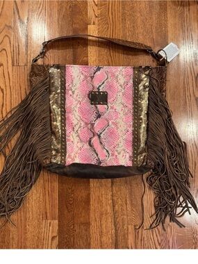 Nwt NEW Keep it Gypsy Blush and Gold Amazonian Upcycled Rosie Tote